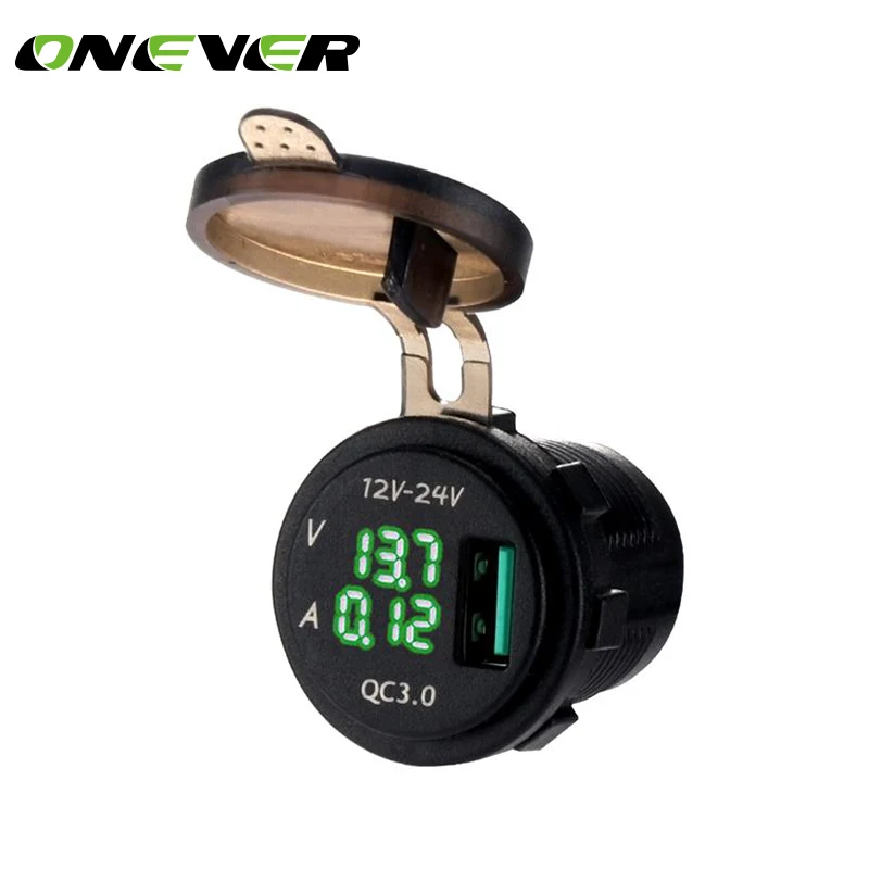 Зарядное устройство Onever с USB разъемом 5 В 3 А|waterproof outlet|power outlet adaptersvoltmeter socket |