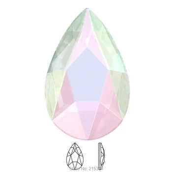 

Swarovski Elements Pear (2303) AB Crystal ( No Hotfix or Hotfix ) Iron On ( 8x5mm , 14x9mm ) Flat back Rhinestones