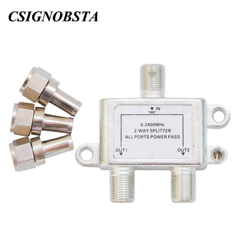 

5-2400mhz signal repeater splitter 1 to 2 ways splitter for mobile phone booster cable splitter with small N type connector 2017