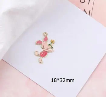 

New 50 pcs pig flower pendant Charms DIY Jewelry Making Accessories gift M-60