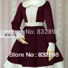 Индивидуальный заказ Япония дешевые теплые хлопковые зимние Сейлор Лолита платье Обувь для девочек брендовые длинные зимние пальто