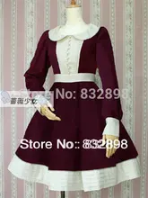 Custom Made Japan Cheap Warm Cotton Winter Sailor Lolita Dress Girls Brand Long Winter Coat