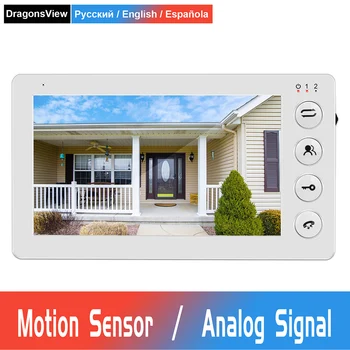

Video Intercom 7 Inch Wired Video Door Phone Display With Motion Detection Video Record and Unlock for Home Door Intercom System