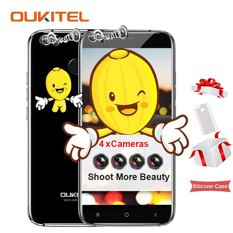 bilder für Oukitel U22 Android 7.0 Smartphone 4 Kameras 2 GB RAM 16 GB ROM MTK6580A Quad Core 5,5 HD 13MP Fingerabdruck Mobilen telefon bilder für Oukitel U22 Android 7.0 Smartphone 4 Kameras 2 GB RAM 16 GB ROM MTK6580A Quad Core 5,5 HD 13MP Fingerabdruck Mobilen telefon