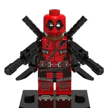 HAO gao Le 300 шт./лот Супергерои Marvel Дэдпул с оружием строительные блоки наборы фигурка ied DIY Кирпичи Игрушки