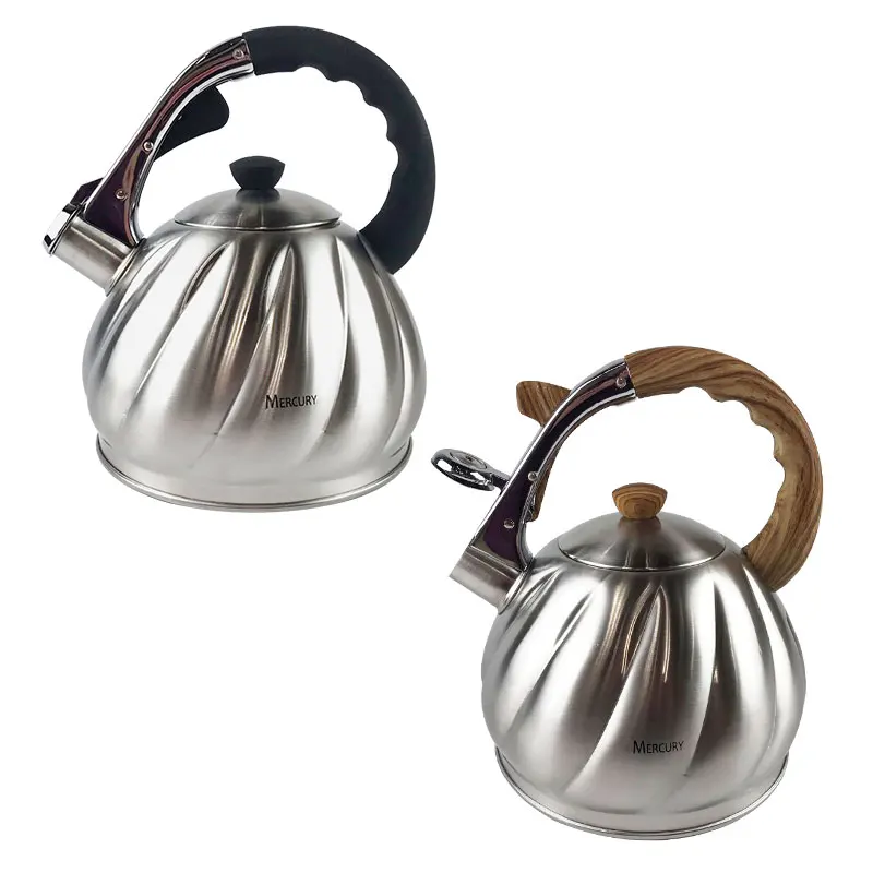 3L High Quality Stainless Steel Coffee Whistling Kettle Water Kitchen