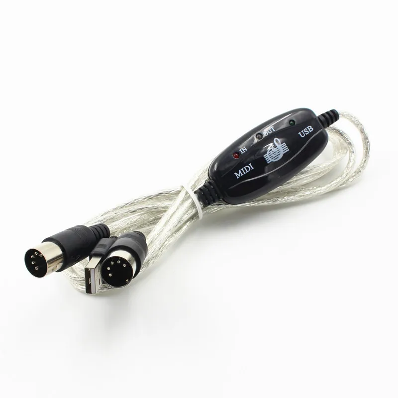 USB IN-OUT конвертер интерфейсного кабеля MIDI ПК к музыкальной клавиатуре адаптер Шнур MIDI к USB кабель адаптер