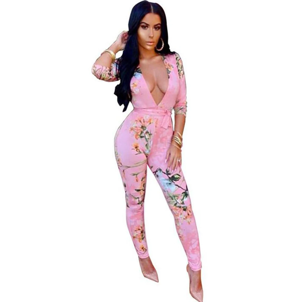 Fashion Women Bodycon Jumpsuit Rompers 2017 Autumn 3/4