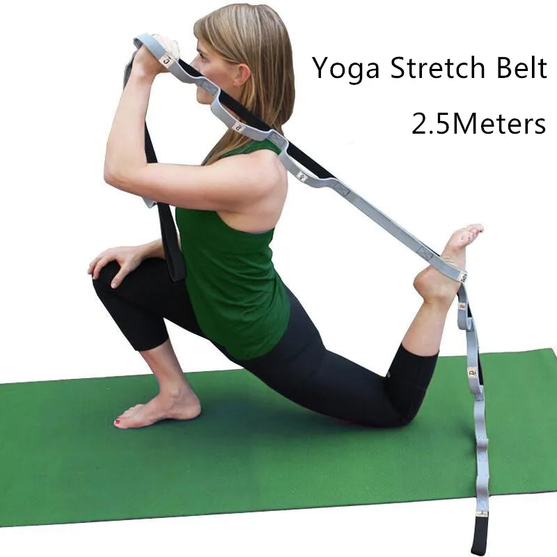 

2.5 M Yoga Extender Strap Rope Resistance Yoga Band Daisy Chain for Physical Therapy Pilates Ballet Hamstring Stretch Bands