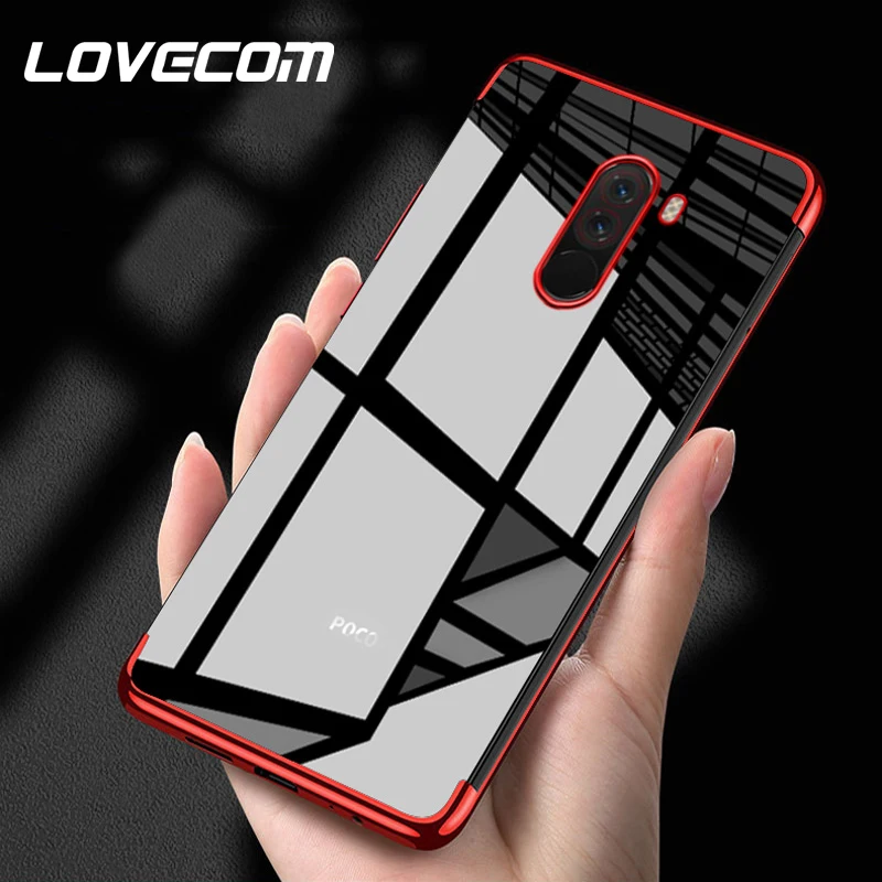 

LOVECOM Electroplating Clear Transparent Case For Xiaomi 5X 6 MIX 2 2S 6X 8 8SE Soft TPU Phone Protector Full Body Cover Shell