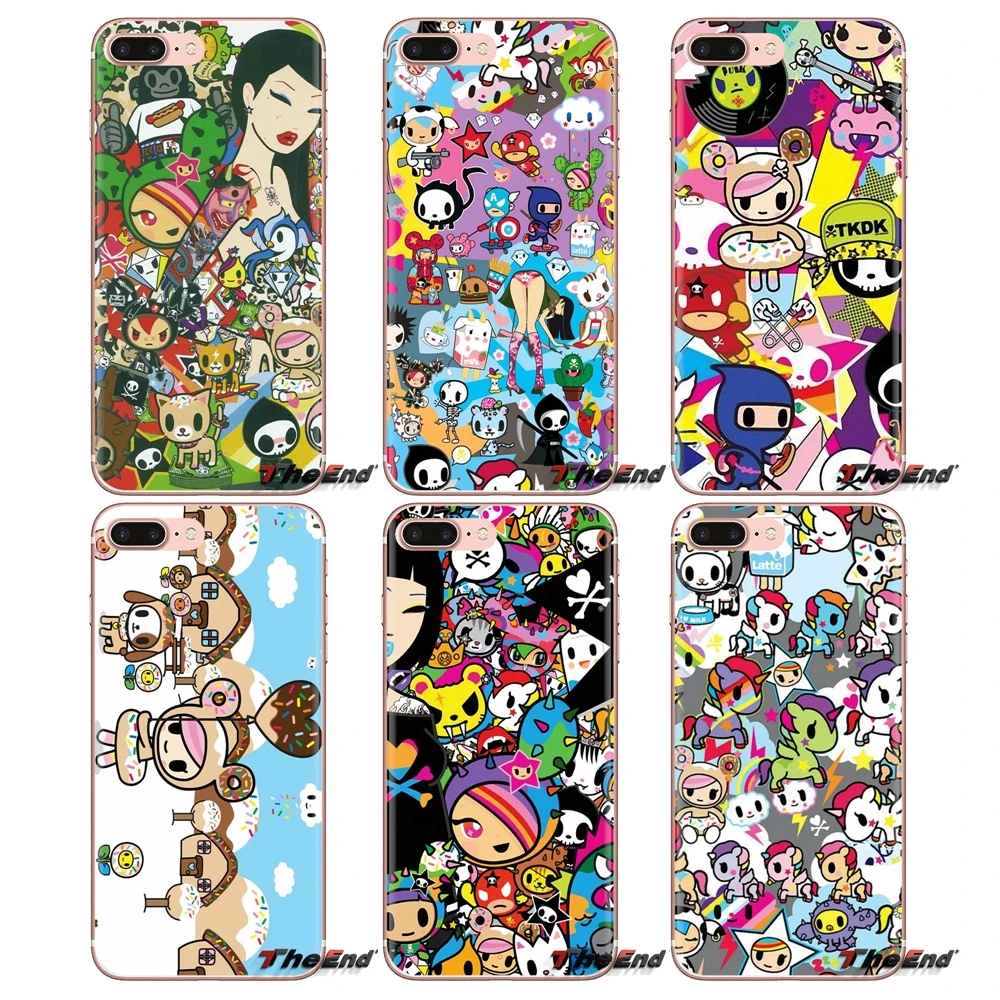 

For iPod Touch Apple iPhone 4 4S 5 5S SE 5C 6 6S 7 8 X XR XS Plus MAX Silicone Cases Covers Tokidoki All Star Unicorno Donutella