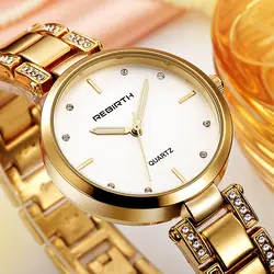Возрождение Для женщин часы со стразами роскошные женские часы Водонепроницаемый браслет Женские часы наручные часы Relogio feminino Saat