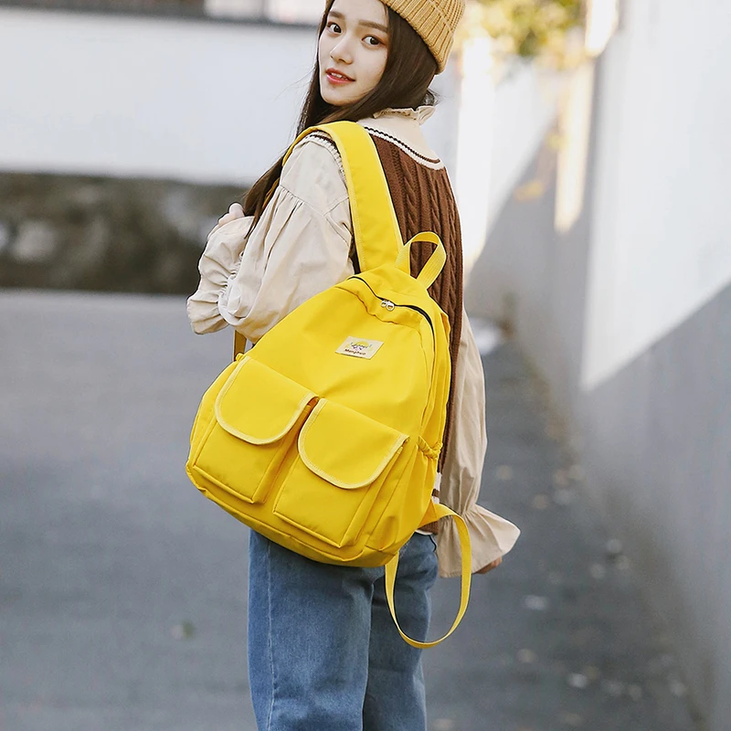 MENGHUO Women Backpacks for School Teenagers Girls Preppy Style School Bag Ladies Soft Fabric Backpack Female Book bag Mochilas (2)