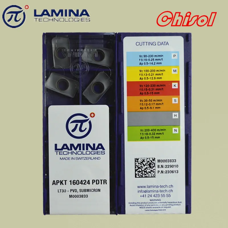 

Free Shipping high quality cnc carbide milling inserts APKT100308PDTR / APKT160424PDTR LT30 lathe cutter cutting tools