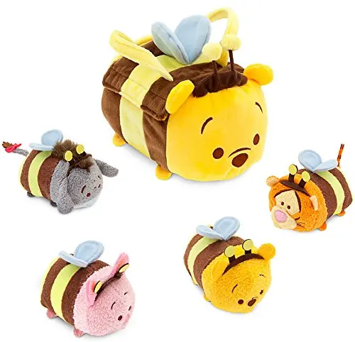 

Tsum Tsum Mini Plush Toy Honey Pot Bumble Bee Carrier Bags Piglet Eeyore Tigger Bear Kids Toys for Children Gifts