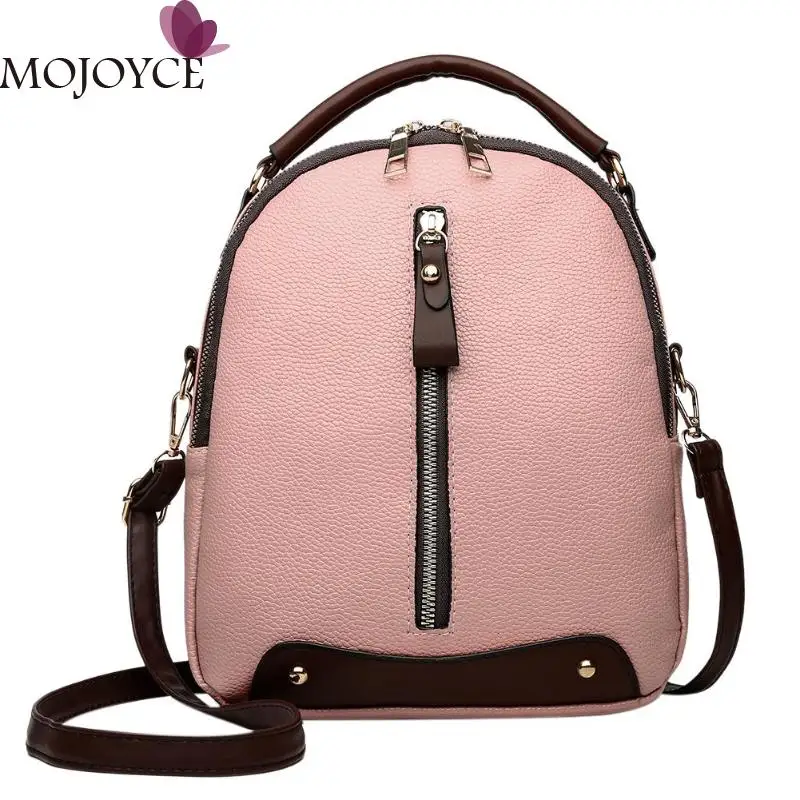 

Ladies PU Leather Backpack Mochila Girl Zipper Rucksack Student Backpacks Female Large Casual Travel Bags Mochila Feminina Sac