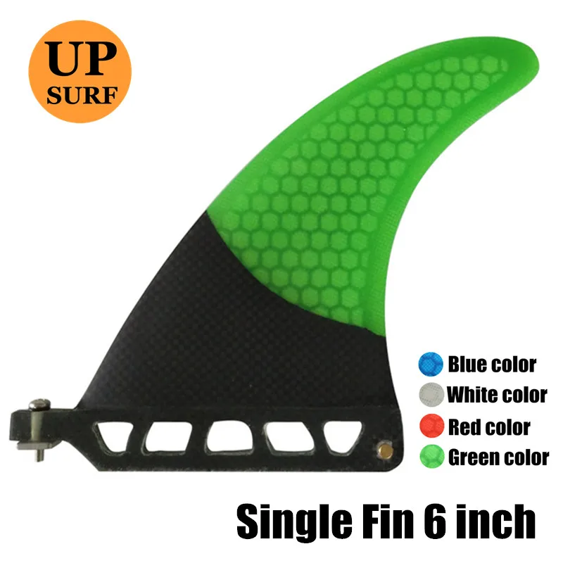 Paddle board Single Fin Fibreglass Carbon 6"Fins SUP Board Quilhas Fins