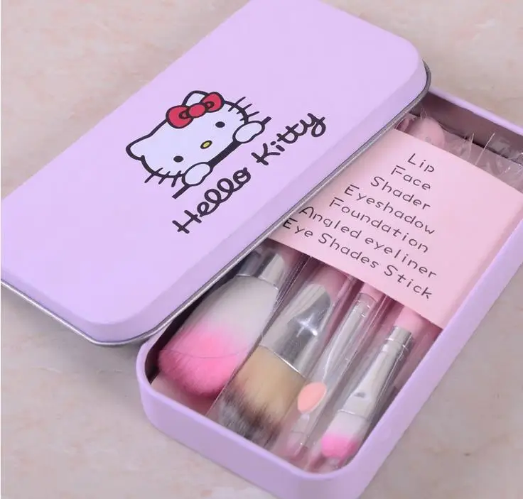 

Makeup brush combination 7pcs Lovely pink hello kitty hot selling Cosmetic brush Makeup brush
