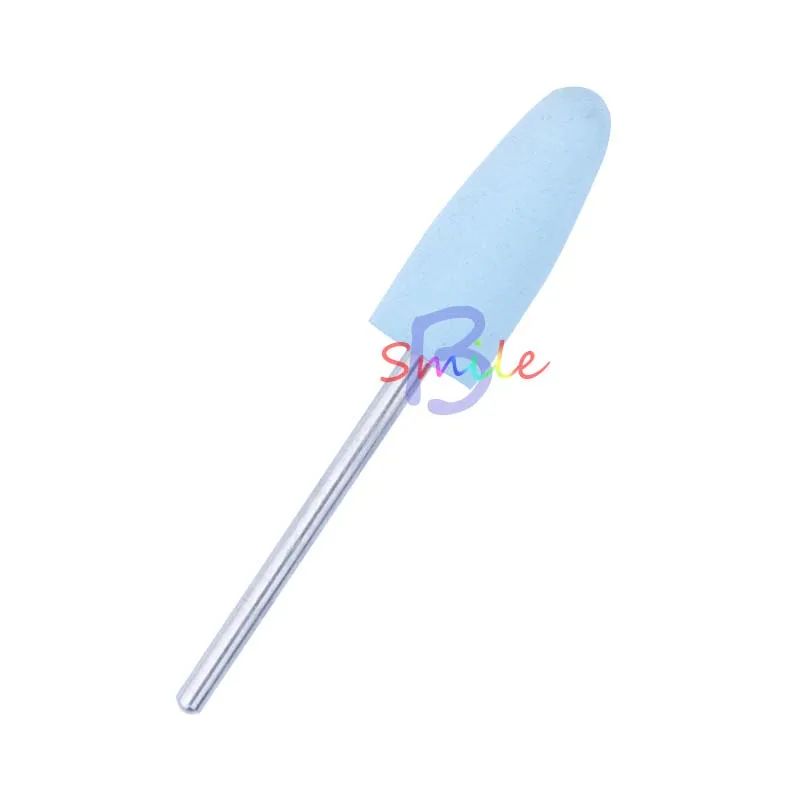 6pcs Silicone Rubber Handpiece Polishing Burs Set Dental Lab Kit Cone Shape Grinding Heads Oral Hygiene Equipment