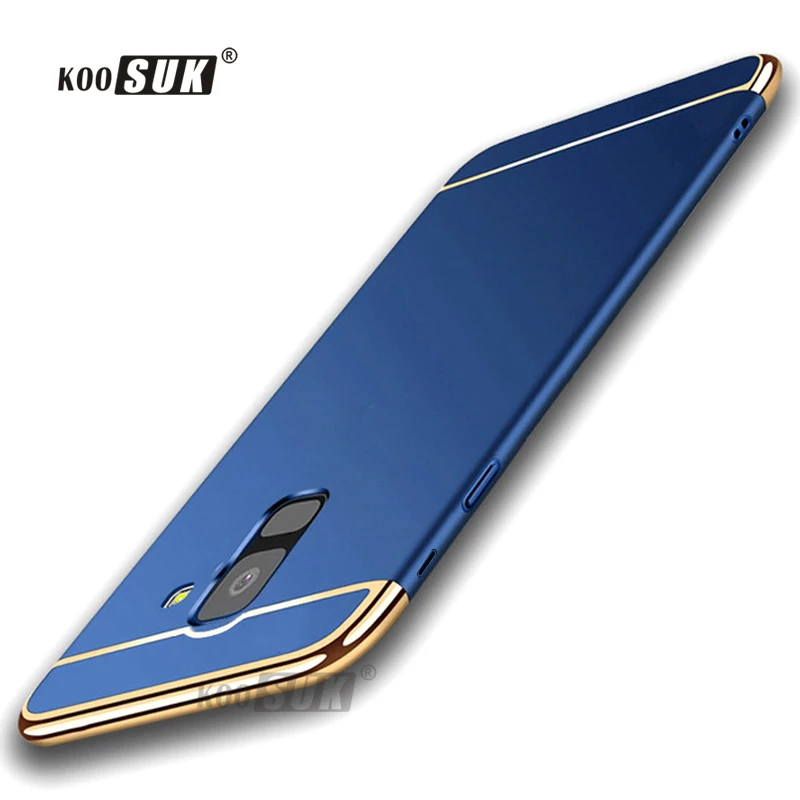 Чехол для Samsung A6 Plus 2018 жесткий защитный чехол из поликарбоната с отделением
