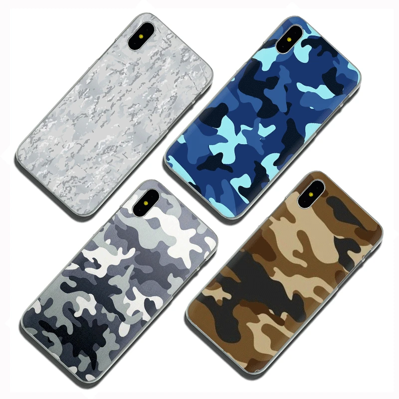 Защитный Камуфляжный Жесткий Чехол для iphone 5 5s 5C SE 2020 6 6s 7 8 plus X XR XS 11 Pro Max|Бамперы| |