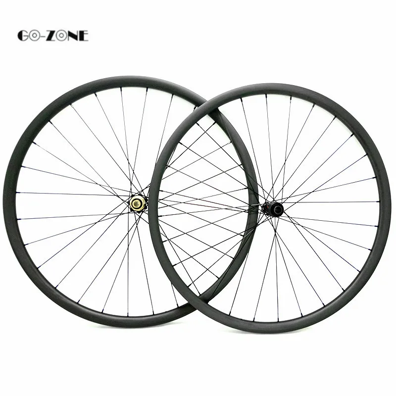Go-zone 27 5 er MTB углеродная колесная система 30x28мм бескамерные дисковые колеса Novatec