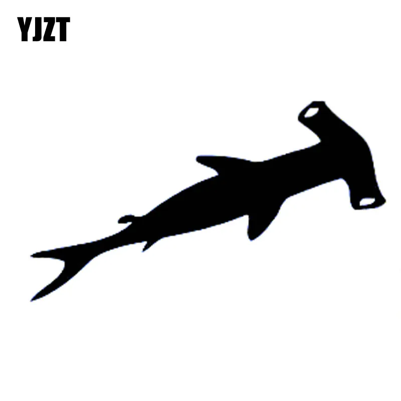 YJZT 15 см * 8 4 HAMMERHEAD SHARK FISH персональный автомобильный Стайлинг наклейки для