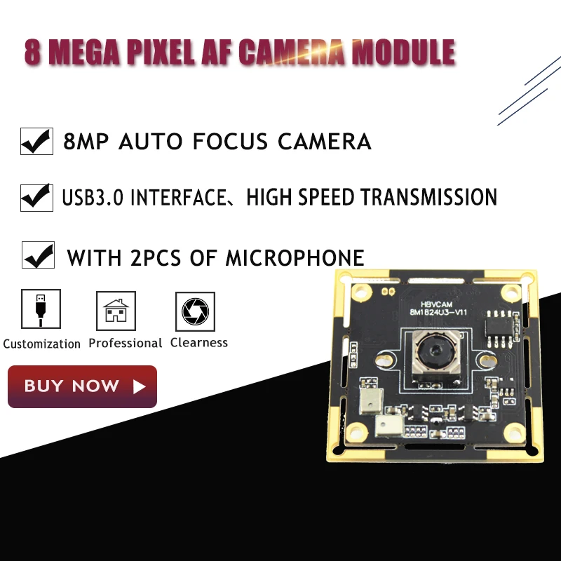 

IM179 8MP Auto focus usb camera module with usb3.0 interface support Window XP\Linux\Android system