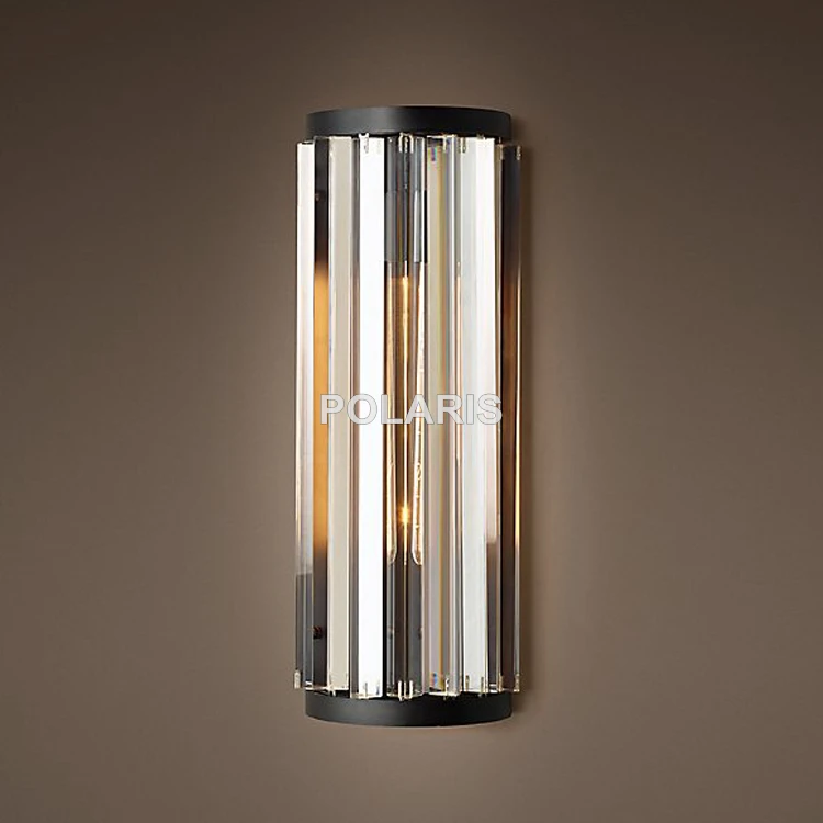 Tomada de Fábrica Luxo do Vintage Iluminação para Casa Arte Decoração Lustre Cristal Arandela Lâmpada Luz Hotel Cama Quarto k9