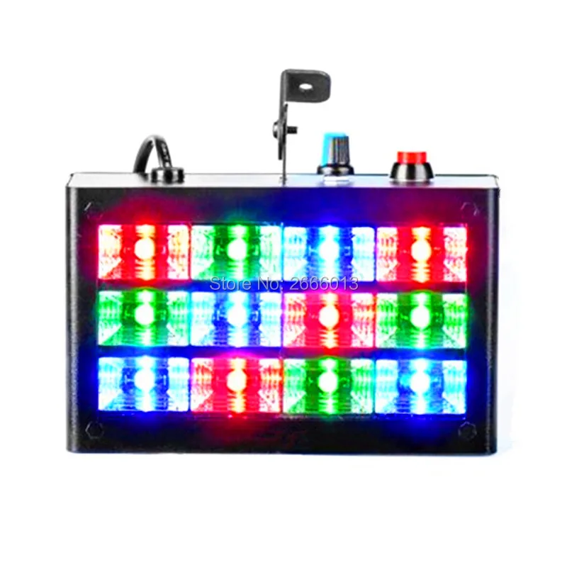 

Niugul 12PCS LEDs RGB DJ Stage Sound Active& Audio Strobe Light Stroboscope Lighting Effect In Home Party, Disco Show KTV Club