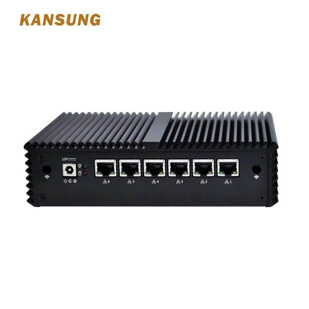 KANSUNG Мини ПК с Core i3 i5 i7 Pfsense AES-NI 6 Gigabit NIC маршрутизатор брандмауэра Поддержка Linux Ubuntu ПК без вентилятора