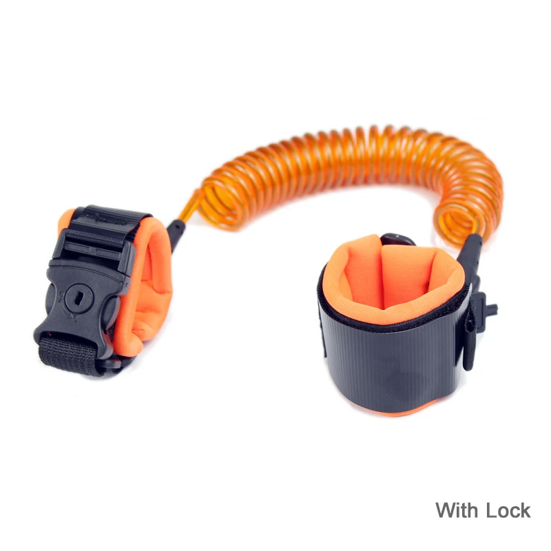 Baby Harness Upgrade Kids Anti Lost Wrist Link With Lock Toddler Leash