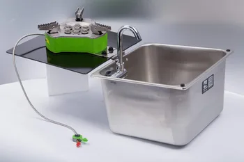 

Boat Caravan Camper Stainless Steel Sink Propane Stove with Tempered Glass Lid 350*320*150mm GR-23150C