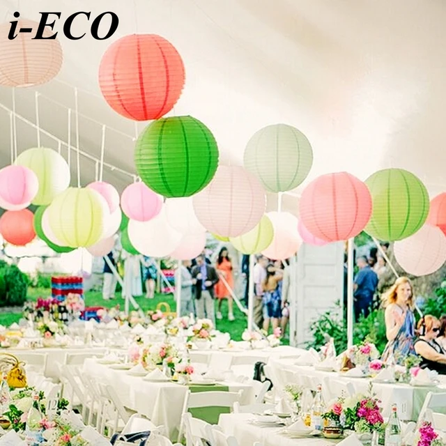 10pcs 6inch colorful chinese paper lantern paper lampion ball diy