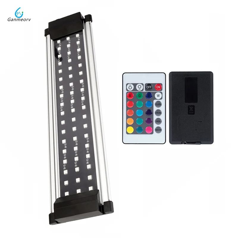 

30-50cm 11W Aquarium LED Lighting Aquatic Plant Fish Tank Light Lamp With Extendable Brackets Fits for aquarium remote controll