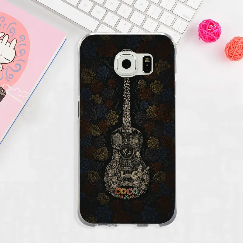 Мультфильм Коко Мигель череп Силиконовые телефонные чехлы для samsung Galaxy Note 3 4 5 8 S3 S4
