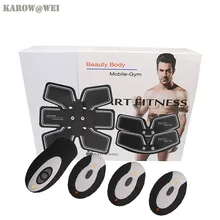 3 в 1 Беспроводной Электрический EMS Тренировка мышц пресса Arm стимуляции упражнения массажное приспособление потеря веса, похудения устройства