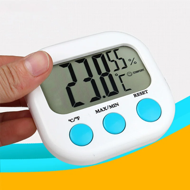 Mini Digital Thermometer Hygrometer Indoor LCD Display Thermo