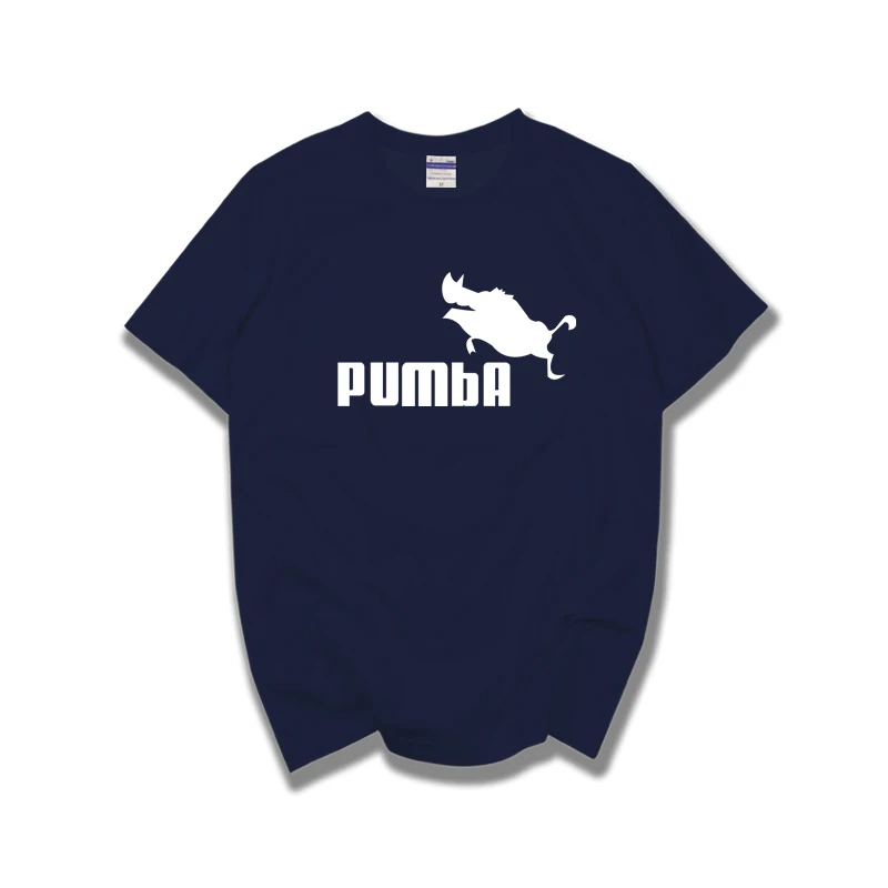 Забавная футболка homme Pumba для мужчин красивая из 100% хлопка на лето 2019|t shirt homme|t