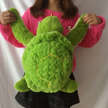 

Free Shipping 42cm=16.5'' Original Green Turtle doll Stuffed animal quality soft Love plush toys for baby gift