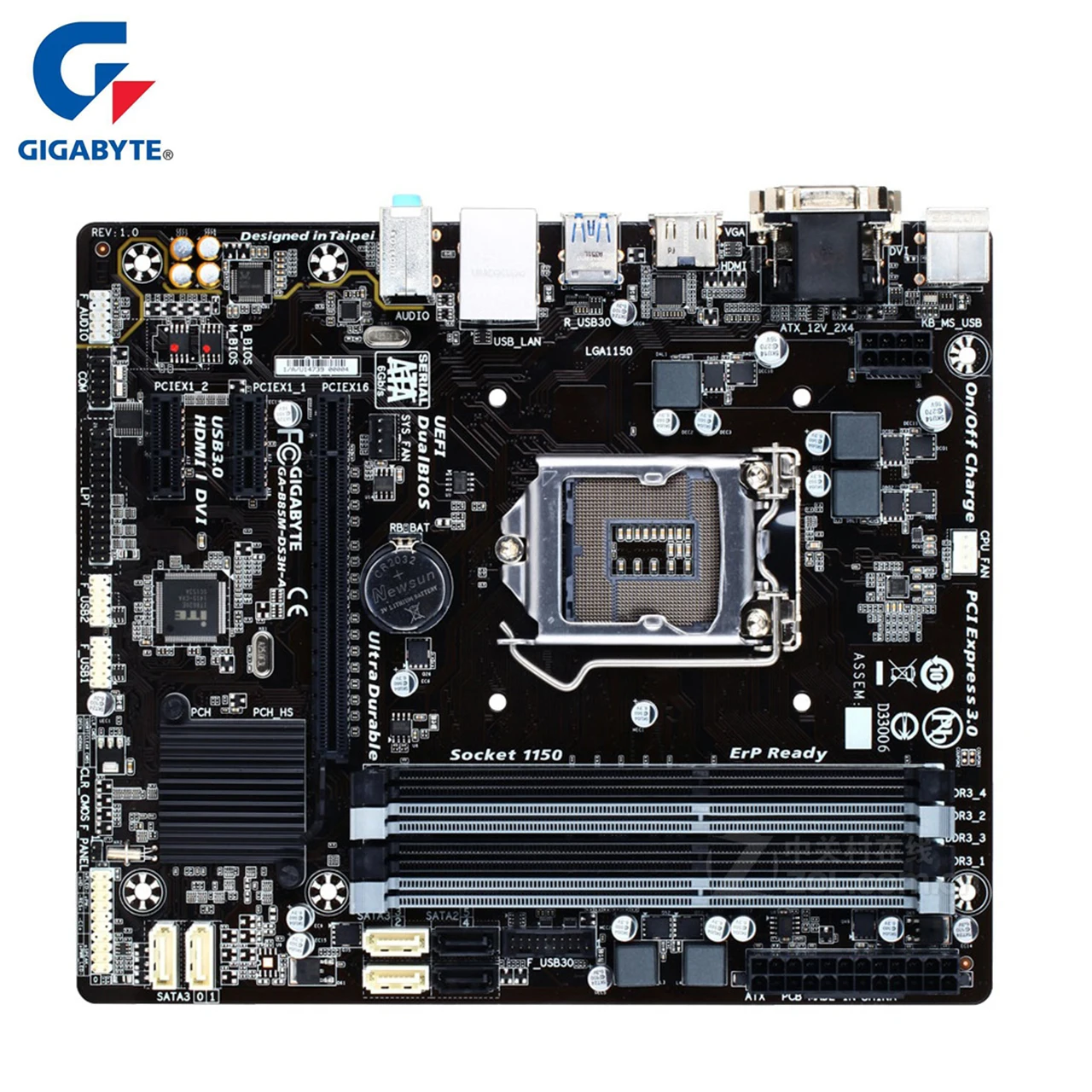 Gigabyte GA B85M DS3H A 100% оригинальная материнская плата LGA 1150 DDR3 32G B85 настольная SATA III