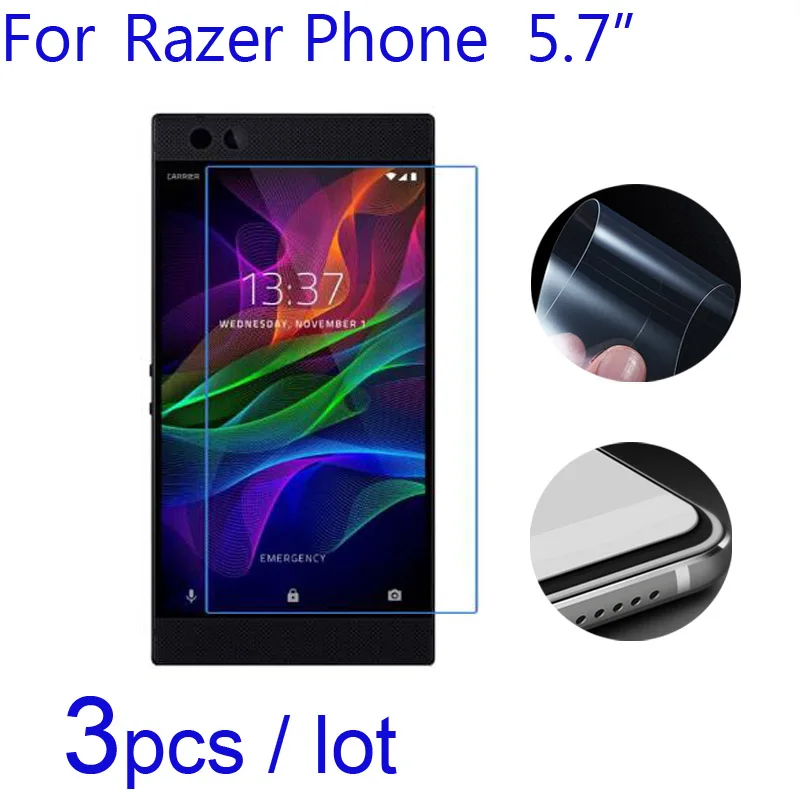 

3pcs/lot Soft Screen Protectors for Razer Phone Clear/Matte/Nano Explosion-Proof Protective FilmS for Razer Phone Smartphone LCD