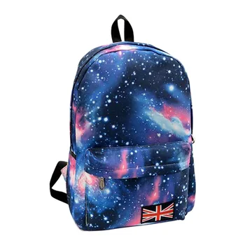 

Korean Men Women Travel Backpack Zipper Starry Sky Printing Shoulder Bag Casual Backpacks New