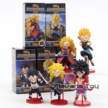 

Dragon Ball WCF Super Dragon Ball Heroes Super Saiyan Son Goku Vegeta PVC Collection Figures Toys Dolls 5pcs/set