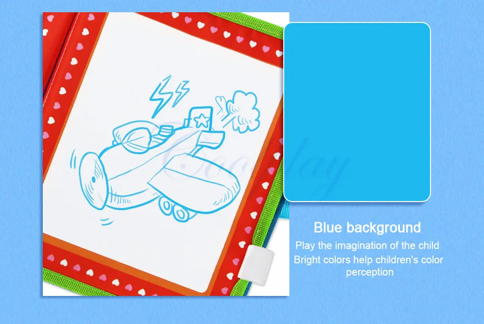 Волшебная вода портативная раскраска и волшебная ручка доска для рисования многоразовые каракули книга обучающие игрушки для детей подарок на день рождения Рождество