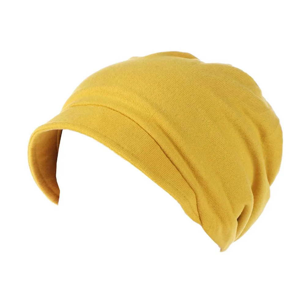 WELROG головные уборы для женщин эластичный модальный тюрбан из хлопка купол кепки головные уборы для химиотерапии твист весенние головные уборы - Цвет: Цвет: желтый