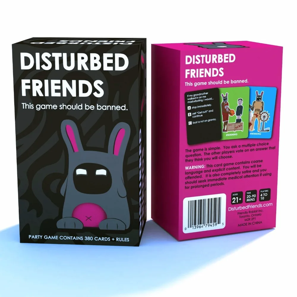 

The latest explosions board game DISTURBED FRIENDS Confused friends Basic version Extended version cards against humanity