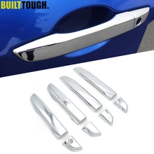 Для Honda Civic 10th Gen седан боковой двери ручка хром углеродного волокна Стиль крышка отделка под давлением наложение