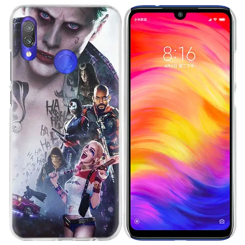 Отряд Самоубийц Джокер Харли чехол для Xiao mi Red mi Note 8T 7 6 6A Pro S2 5 5A 4X mi Note10 A1 A2 9 8 lite F1 Жесткий ПК чехол для телефона