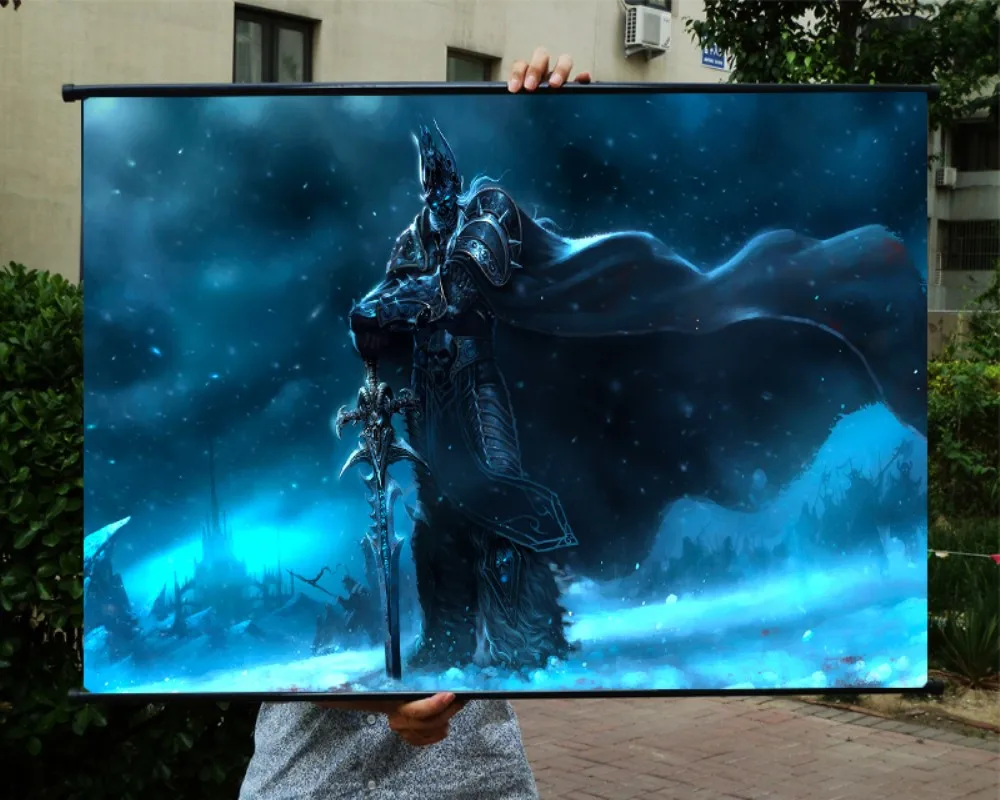 World of Warcraft Lich King Wallscroll Stoffposter Wallposter Wandbild Poster 